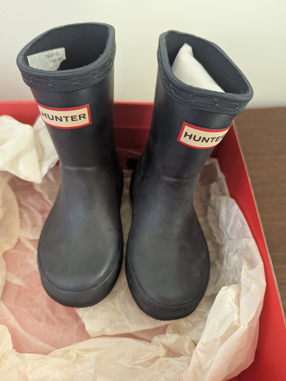 Hunter Little Kids' Navy Rain Boots